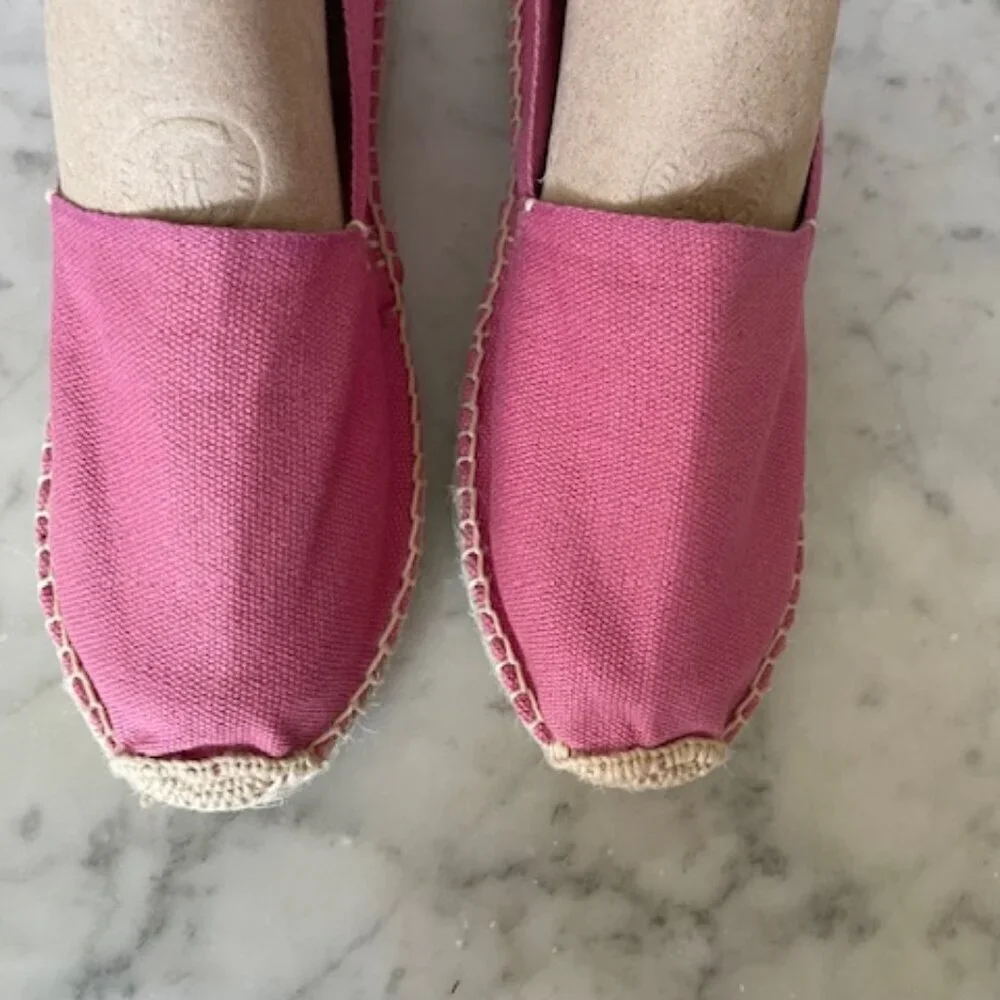 COSIDO A MANO Espadrille Loafers Size 36 Pink NWOT